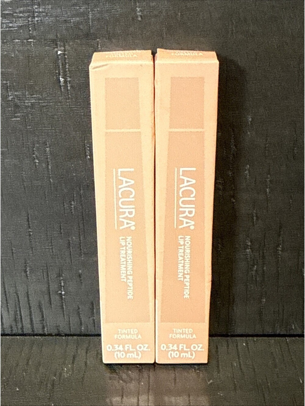 Aldi Aos Lacura Nourishing Peptide Lip Treatment Rose Unscented Tinted Formula